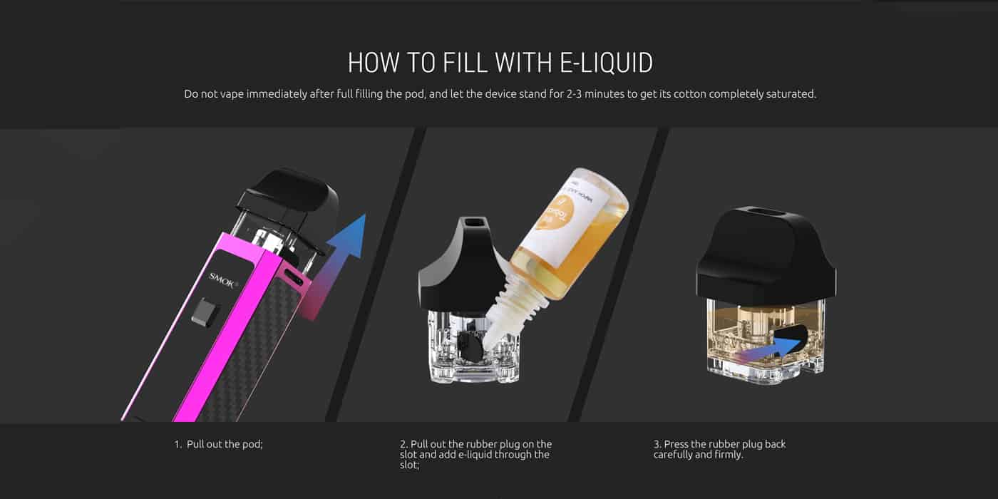 แท็งค์เปล่าSMOKNORD4REPLACEMENTEMPTYสำหรับคอยล์RPM2