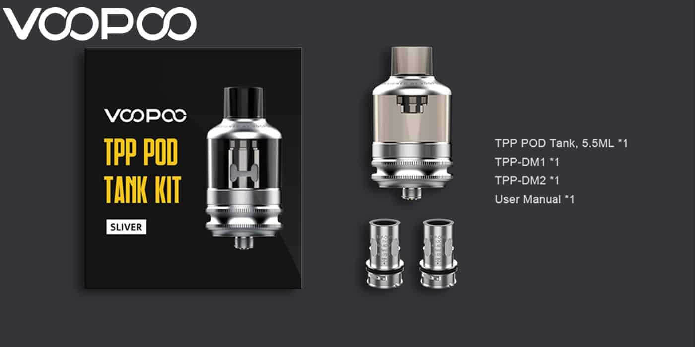 VOOPOO TPP POD TANK 5.5 ML แท็งค์พร้อมคอยล์