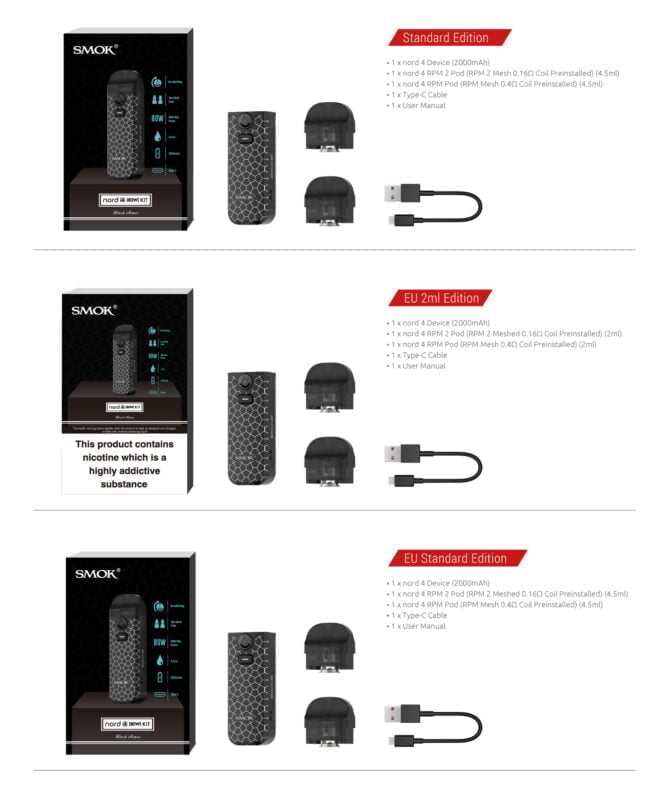 SMOK NORD4 POD KIT แบตในตัว 2000 mAh