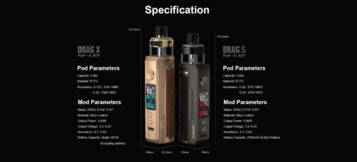 DRAG X PNP-X KIT POD 80W