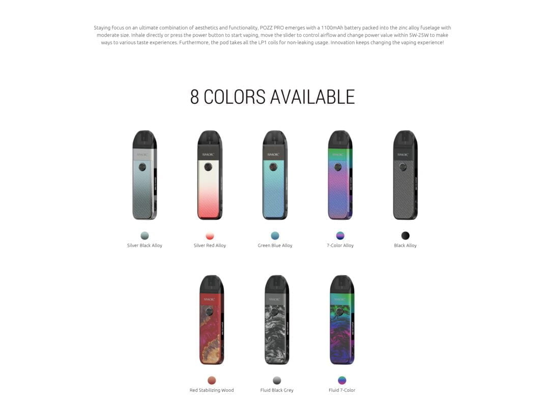 SMOK POZZ PRO KIT 25W 1100mAh