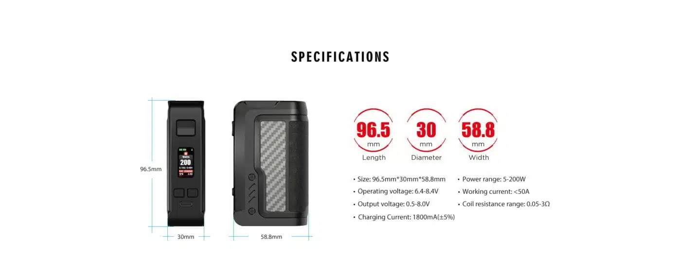 VANDY VAPE GAUR-21 MOD 200W