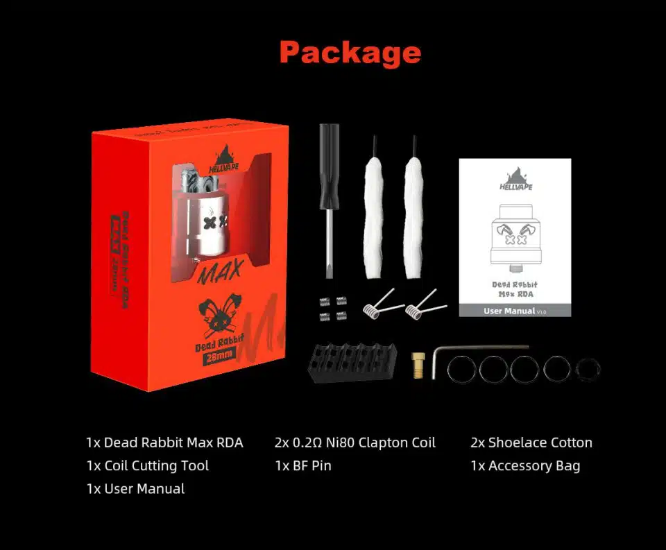 HELLVAPE DEAD RABBIT MAX RDA 28MM