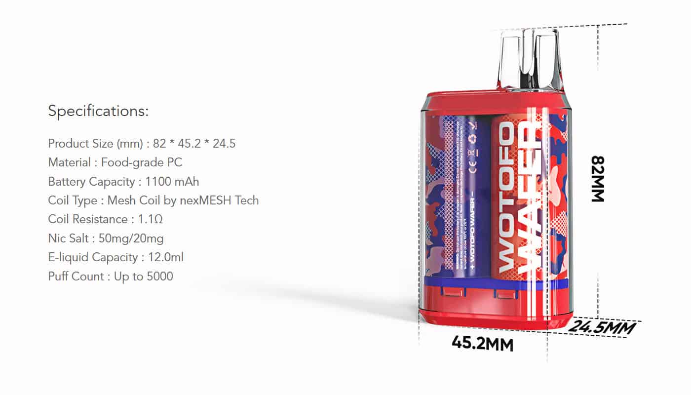 WOTOFO WAFER 5000 PUFFS