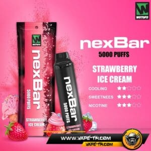 WOTOFO NEXBAR 5000 PUFFS Strawberry Ice Cream