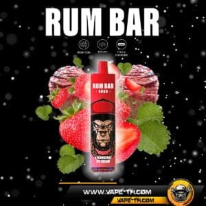 พอตRUM BAR 9000PUFFS Strawberry Ice Cream
