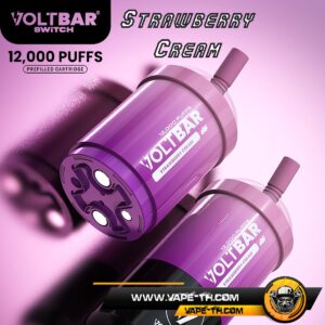 หัวน้ำยาVOLTBAR 12000คำ Strawberry Cream