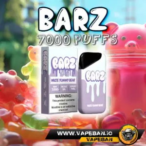 Barz 7000 Puffs White Yummy Bear