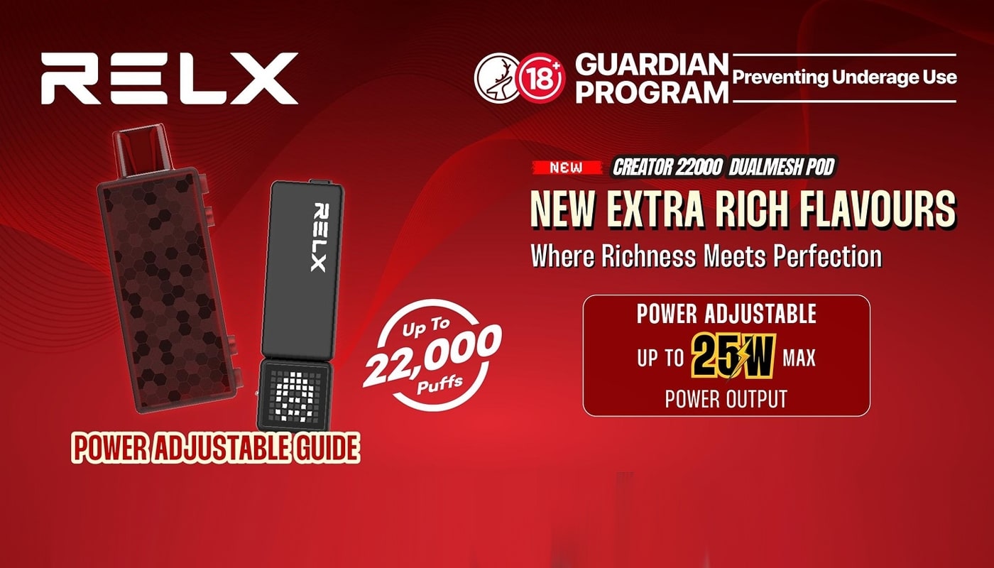 หัว Relx Creator 22000 Puffs