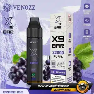 Venozz X9 Bar 22K Grape Ice